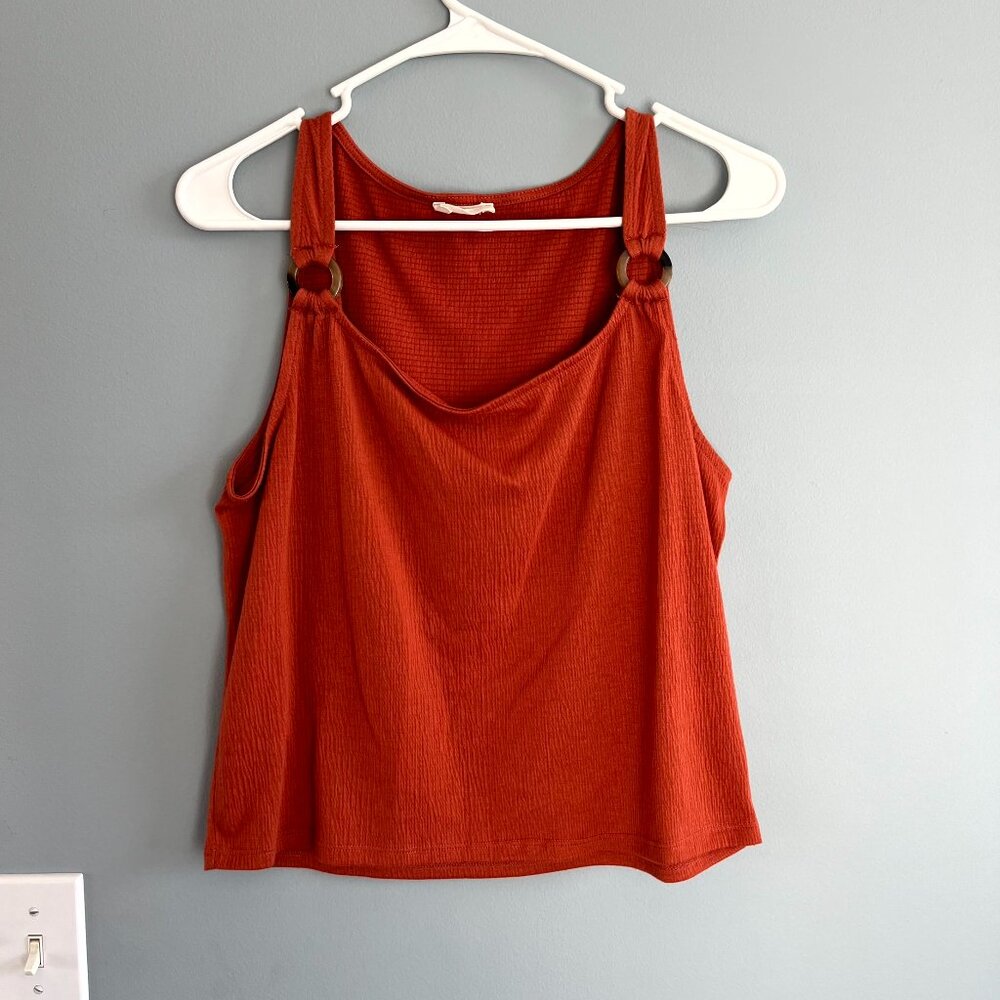EUC Cute Orange So Tank Top - L